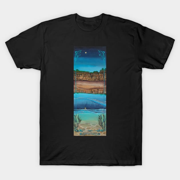 Torrey Pines Beach by Julie Ann Stricklin T-Shirt by Julie Ann Stricklin